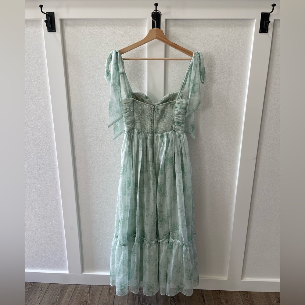 MABLE Light Green Floral Maxi Dress - Picture 4 of 11